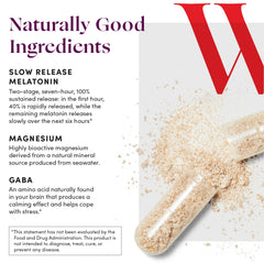 A calm bedroom setup with a glass of water and Let Me Sleep bottle