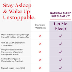 30-capsule bottle highlighting nighttime sleep support for women