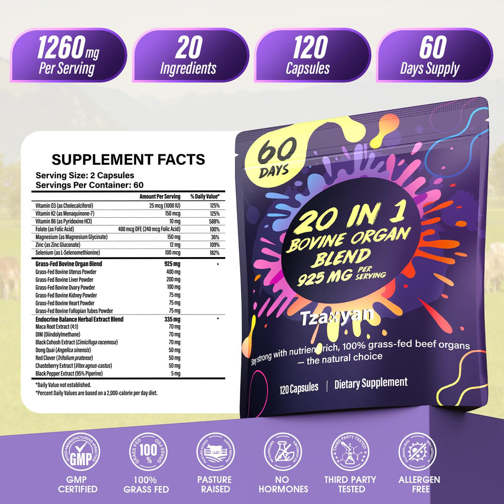 Woman energized by beef organ supplement for wellness and vitality