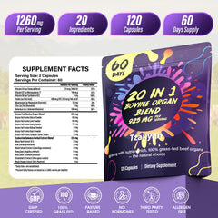 Woman energized by beef organ supplement for wellness and vitality