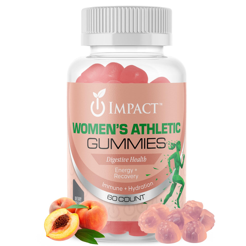 Bottle of Women's Athletic Gummies – front view