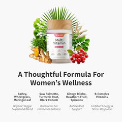 Ingredients panel for Women's Daily Multi Vitamins