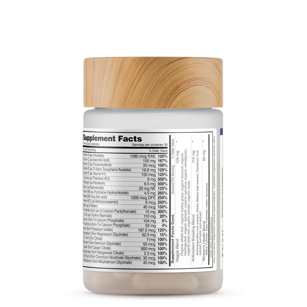 Quality seal indicating purity for Women's Daily Multi Vitamins