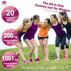 Label reading LILICARE Women’s Multivitamin Gummy