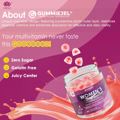 On-the-go lifestyle with the gummies and bottle