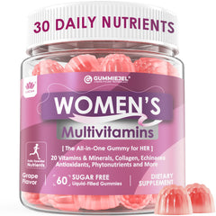 Bottle of LILICARE Women's Multivitamin Gummy with iron and biotin