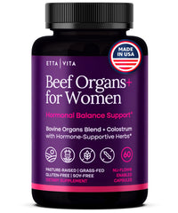 Womens Primal Beef Organ Supplement bottle on white background
