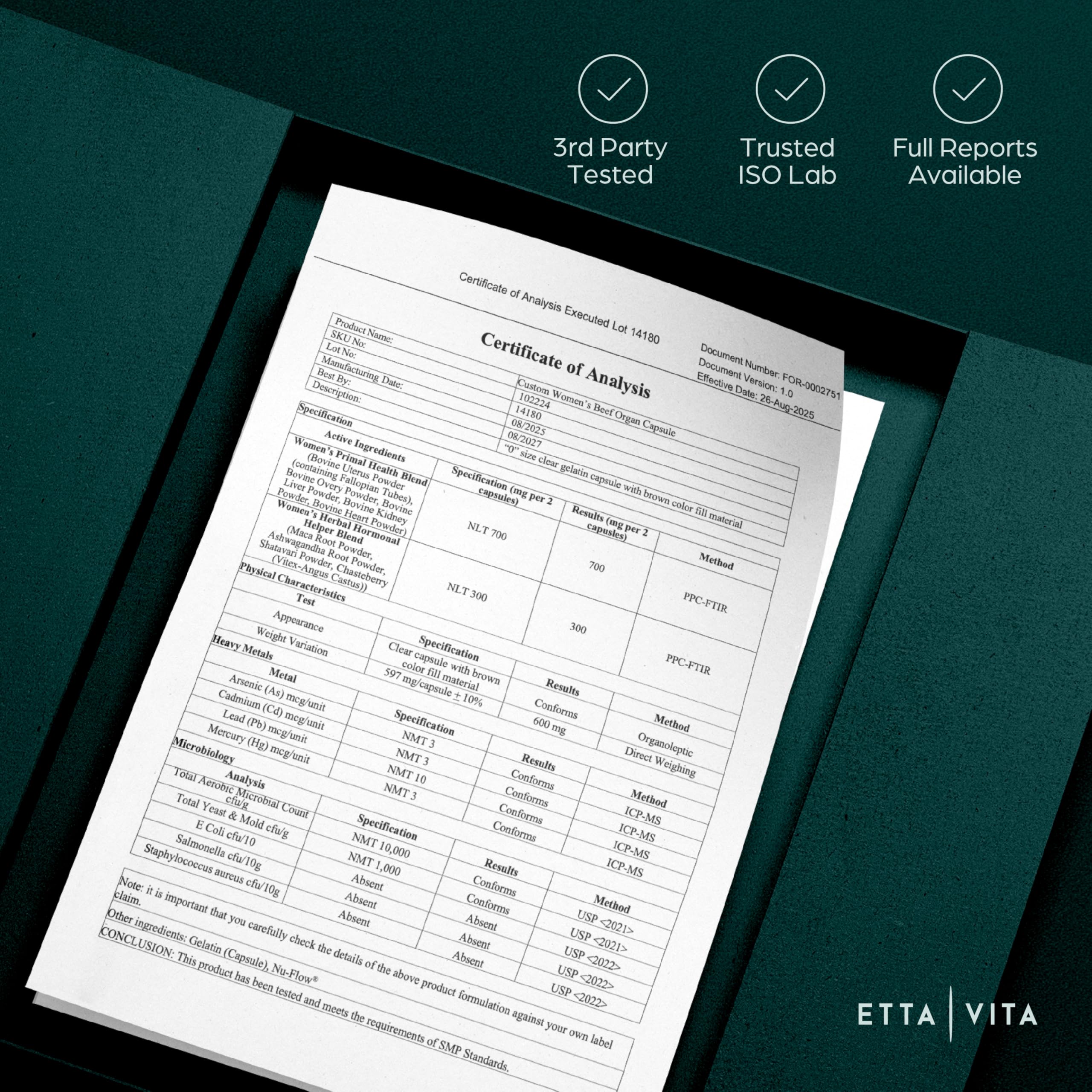 Made in USA manufacturing and third-party testing seal Made in USA manufacturing and third-party testing seal