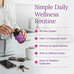 Two capsules daily serving suggested on a spoon