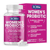 Front label of Women’s Probiotic 50B CFU bottle with 60 capsules