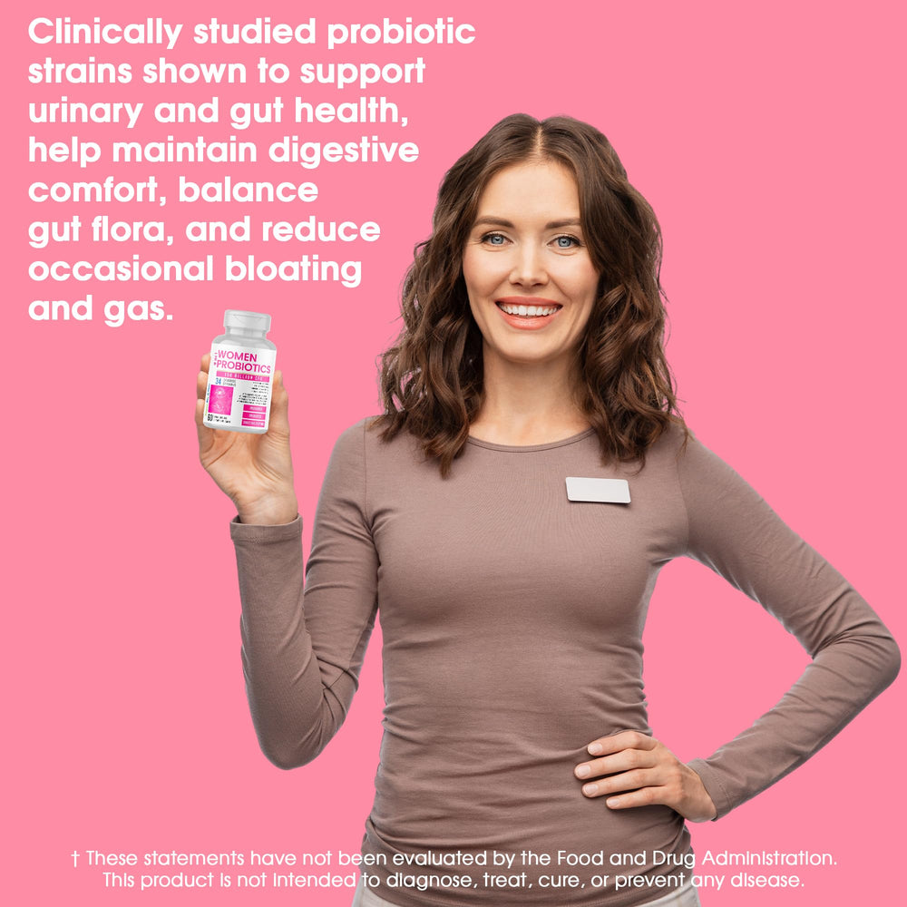 Graphic highlighting prebiotics and digestive enzymes in the formula.