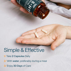 Lifestyle image of a person resting peacefully after taking Wonder Family 5-HTP