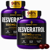 WONDER FAMILY Resveratrol 1000mg bottle with 120 softgels