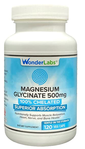 Wonder Laboratories Magnesium Glycinate 500mg bottle