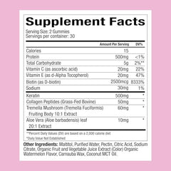 Close-up of WonderBeauty Watermelon Gummies texture