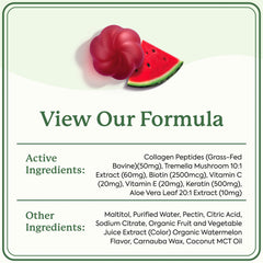 Gummies with emphasis on hair, skin and nails beauty benefits