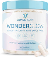 WonderCow hair skin nails vitamins bottle with capsules