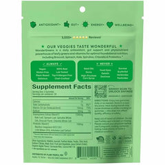 Lifestyle image conveying wellbeing, energy, and gut health with greens imagery