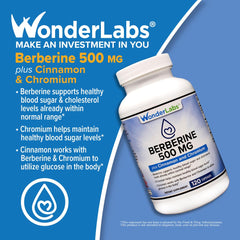 Dosage chart for Wonder Laboratories Berberine HCl 1500mg