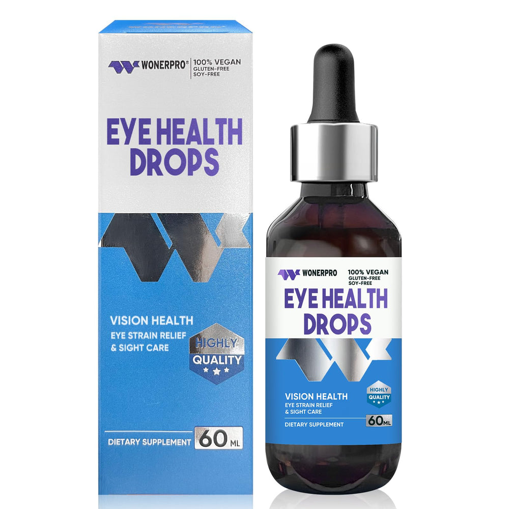 WONERPRO Eyebright Drops hero image with bottle on white background