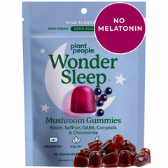 WonderSleep Gummies front view with elderberry flavor