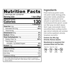 Close-up of Wonderslim high-fiber protein bar