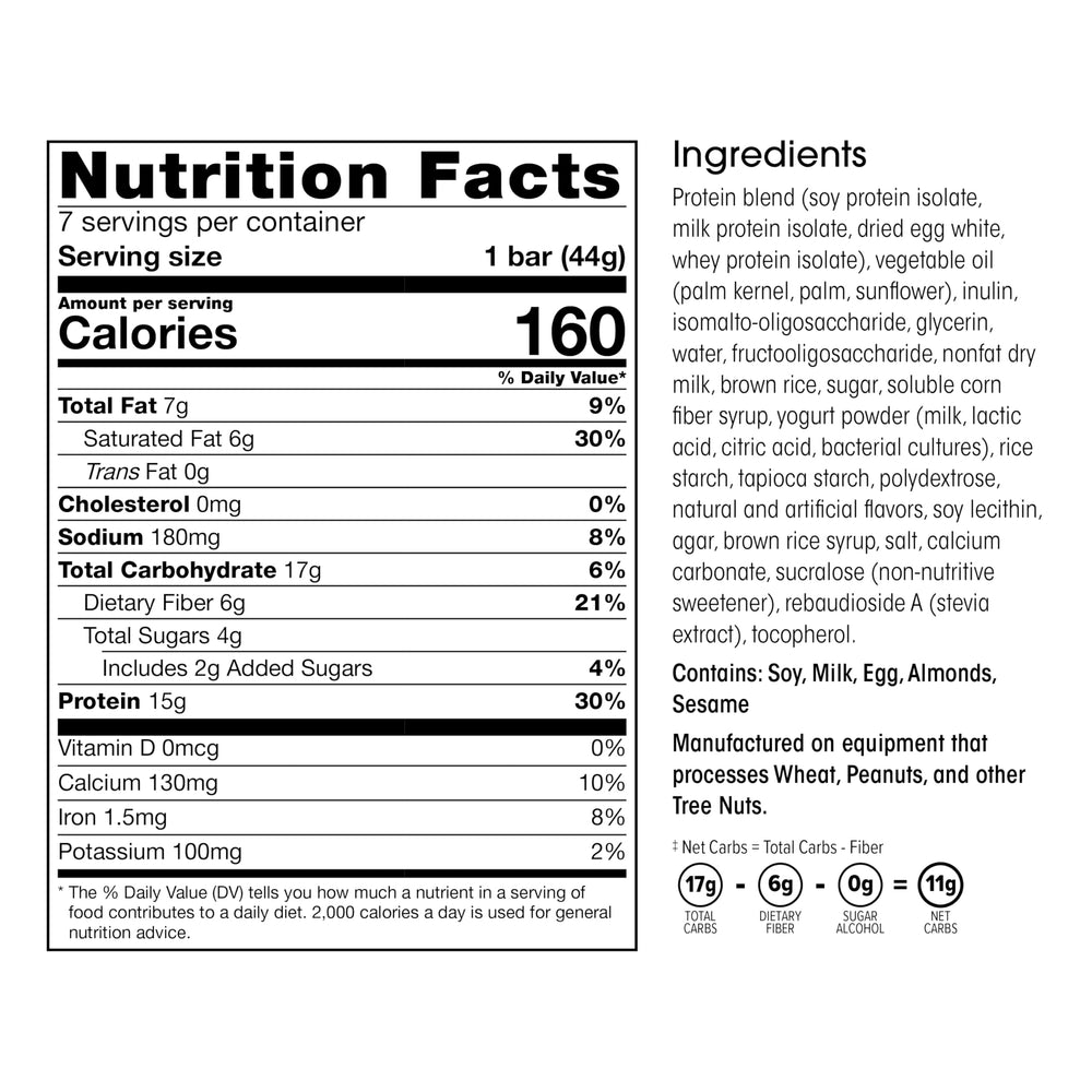 Wonderslim Vanilla Crisp protein bars packaging 7-pack