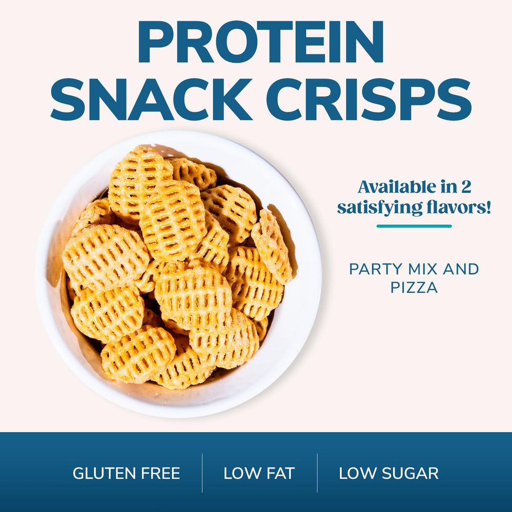 WonderSlim Pizza chip serving plate scene communicates portion control with a tasty option.