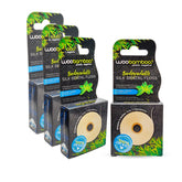 WooBamboo silk dental floss pack of four with 65.6 ft each