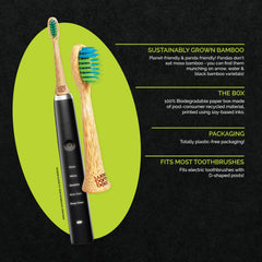 Replacement head mounted on Philips Sonicare-compatible post