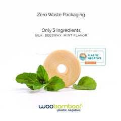 Sachet made from wood pulp protecting floss spool