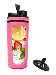 BYLWORKOUT glass shaker 28oz demonstrates sturdy borosilicate construction for hot or cold drinks.