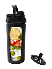 WORKOUT BW BYLWORKOUT glass shaker 28oz offers durability for hot or cold beverages.