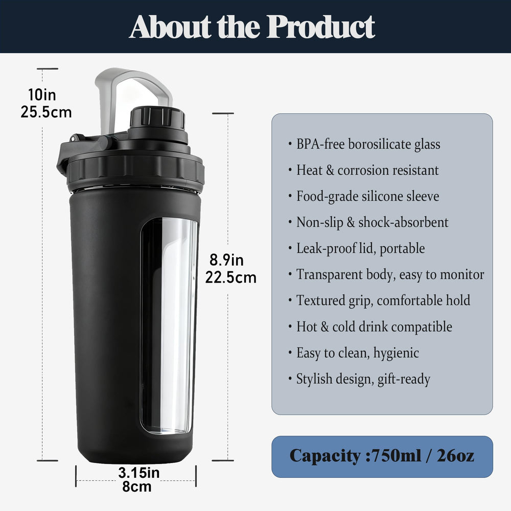 WORKOUT BW BYLWORKOUT leak-proof lid prevents spills in gym bags.