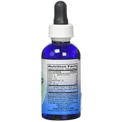 World Organic Kelp Liquid drops are being poured for daily iodine intake.