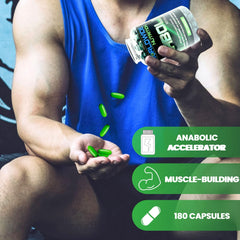 Worldwide Nutrition Anabolic Accelerator pre-workout scene showing energy-ready athletes