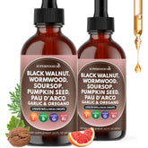 Front view of Wormwood Black Walnut Cleanse Drops bottle (4 oz)