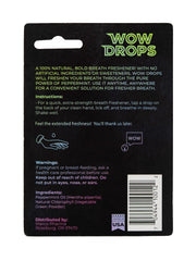Product packaging of WOW Drops Peppermint Essential Oil
