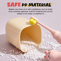 Container opened to show space for manual and electric toothbrush heads