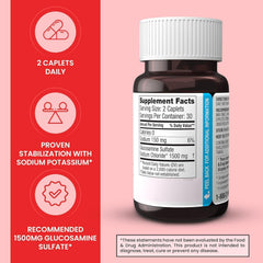 Close-up of Dona glucosamine sulfate capsules for joint support