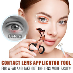 X-shape lid opener feature on the applicator