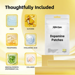 Xagnum Bolace dopamine patches application on skin shows discreet, all-day focus support.