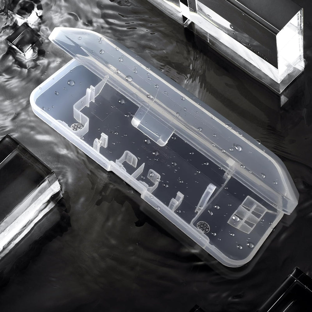 Double buckle closure on transparent case for Laifen toothbrush