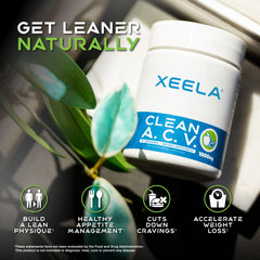 XEELA bottle in hand for scale to show compact travel-friendly size and portability