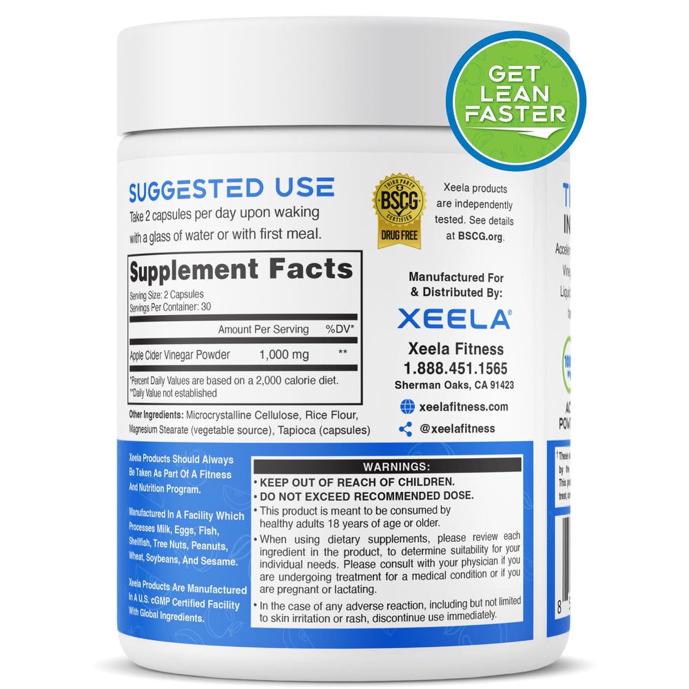 XEELA open bottle with capsules visible to highlight easy daily dosing and convenience