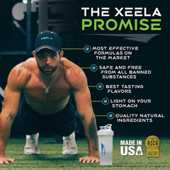 Full packaging view of XEELA Apple Cider Vinegar Capsules