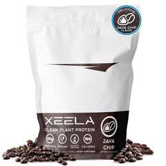 Xeela Plant Based Protein Powder Java Chip – front jar