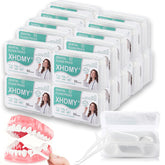XHDMY 1000-count floss picks bulk pack in resealable travel case