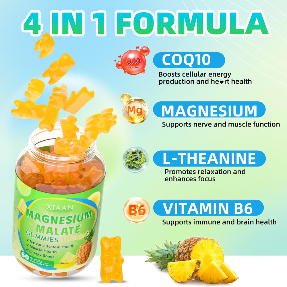 Supplement facts label of XIAAN gummies