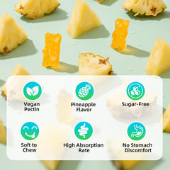 Sugar-free vegan gummies – gluten-free and non-GMO